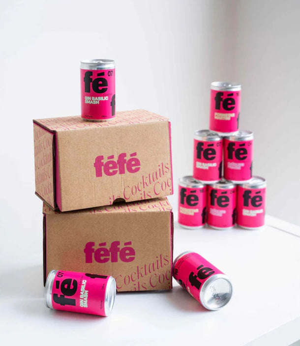 fefe cocktails boxes and cans